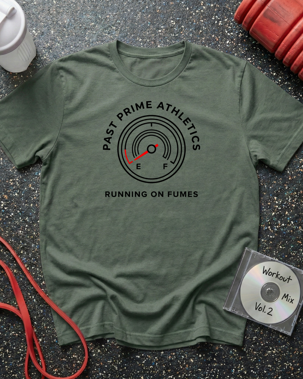 Running on Fumes Circle Gauge T-Shirt