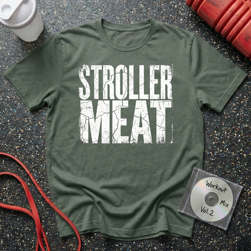 Stroller Meat Block Letter Cracked