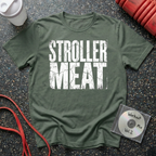 Stroller Meat Block Letter Cracked