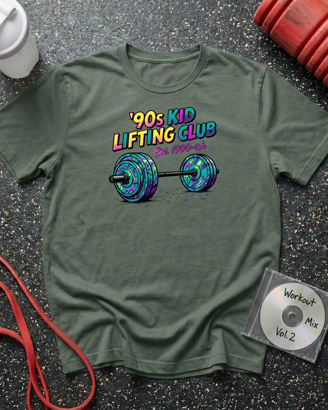 90s Kid Lifting (Barbell) T-Shirt