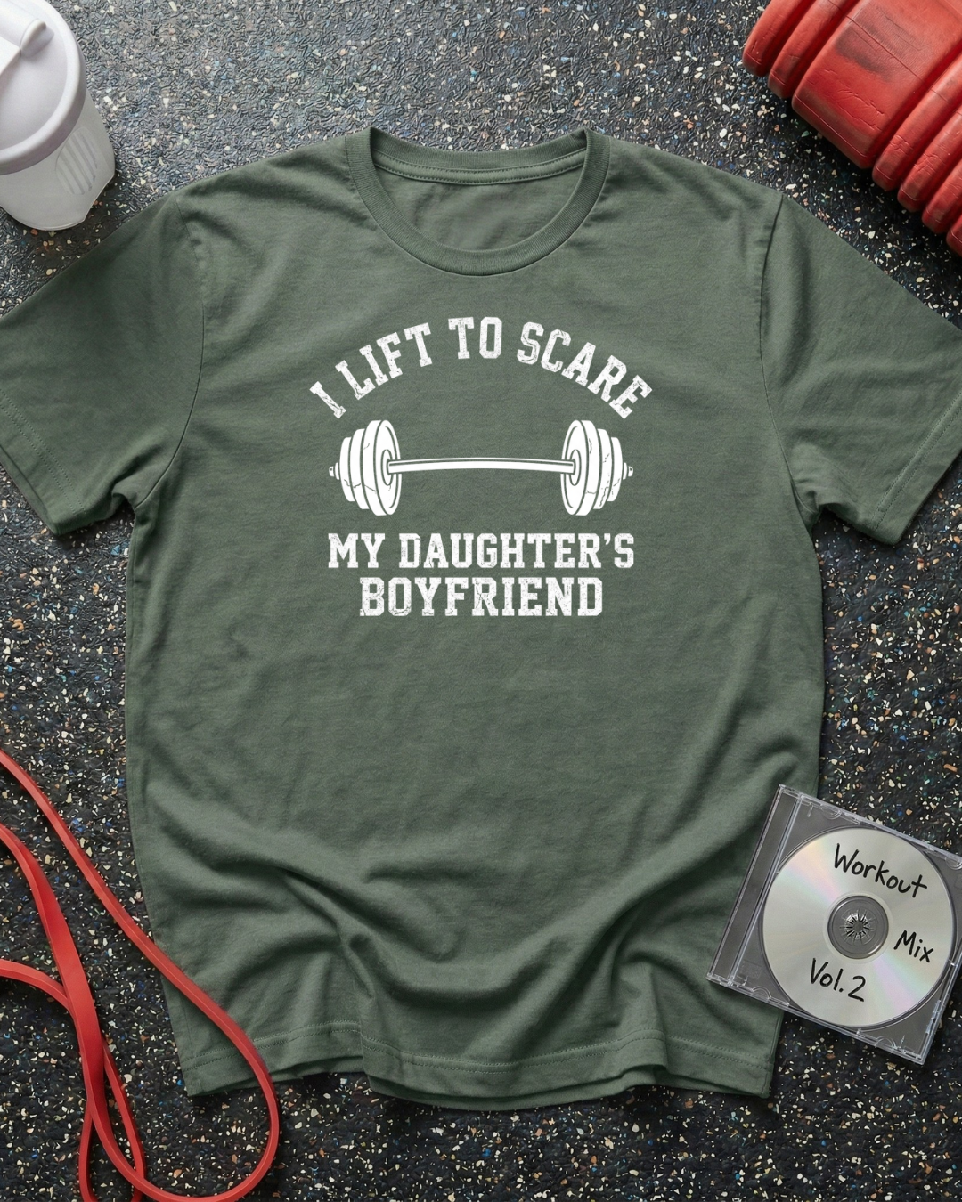 I Lift To Scare My Daughter's Boyfriend (Barbell) T-Shirt