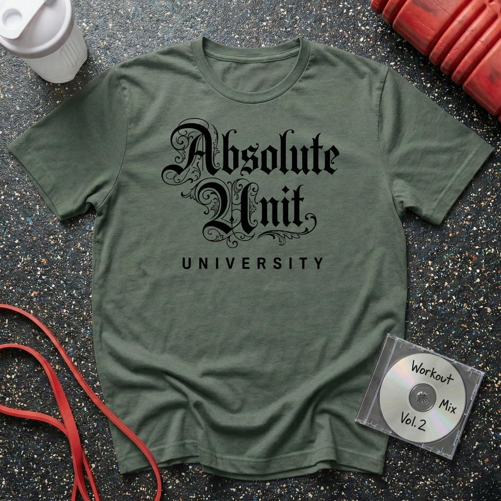 Absolute Unit University Script T-Shirt