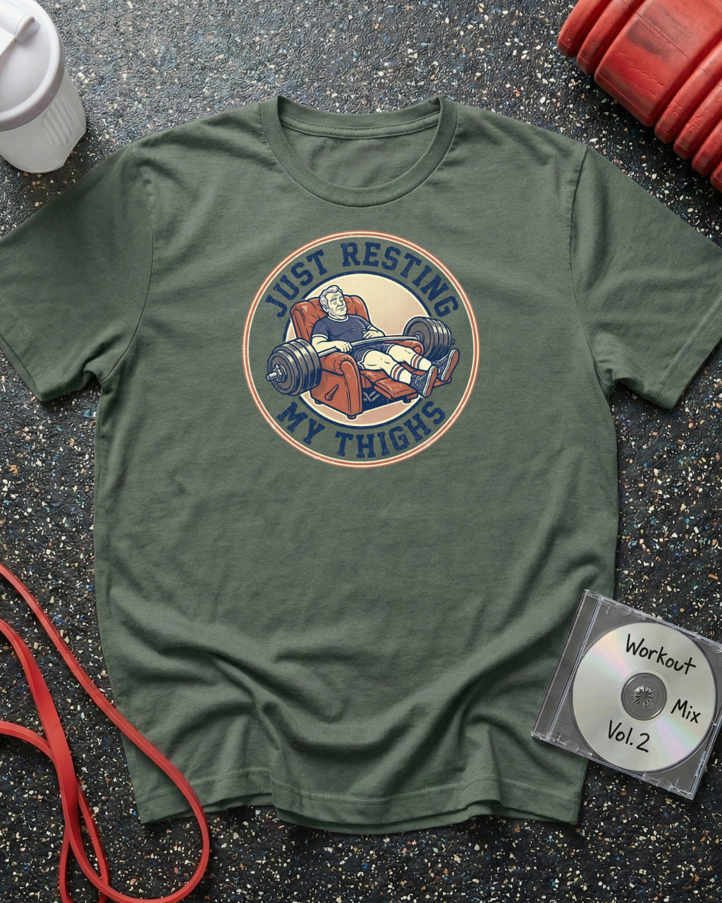 Resting My Thighs (Barbell) T-Shirt