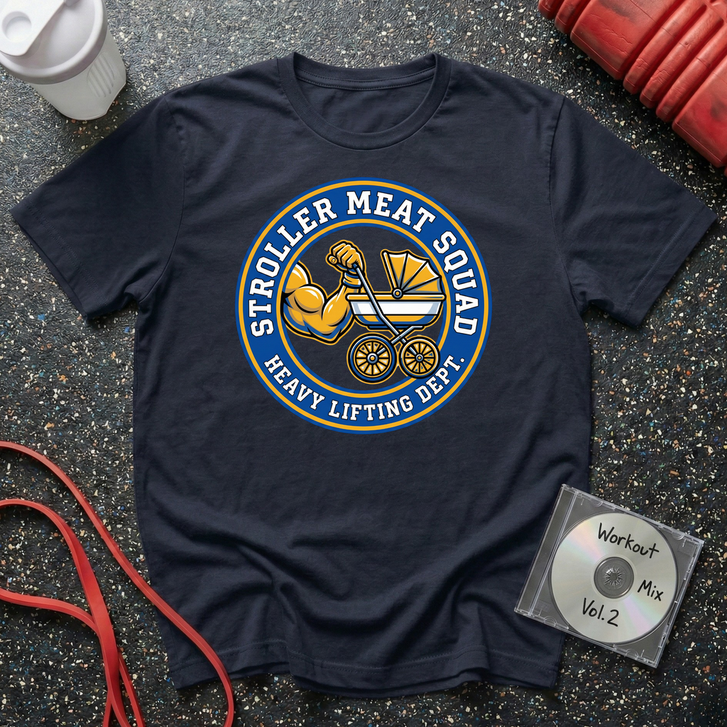 Stroller Meat Squad 80s Badge T-Shirt
