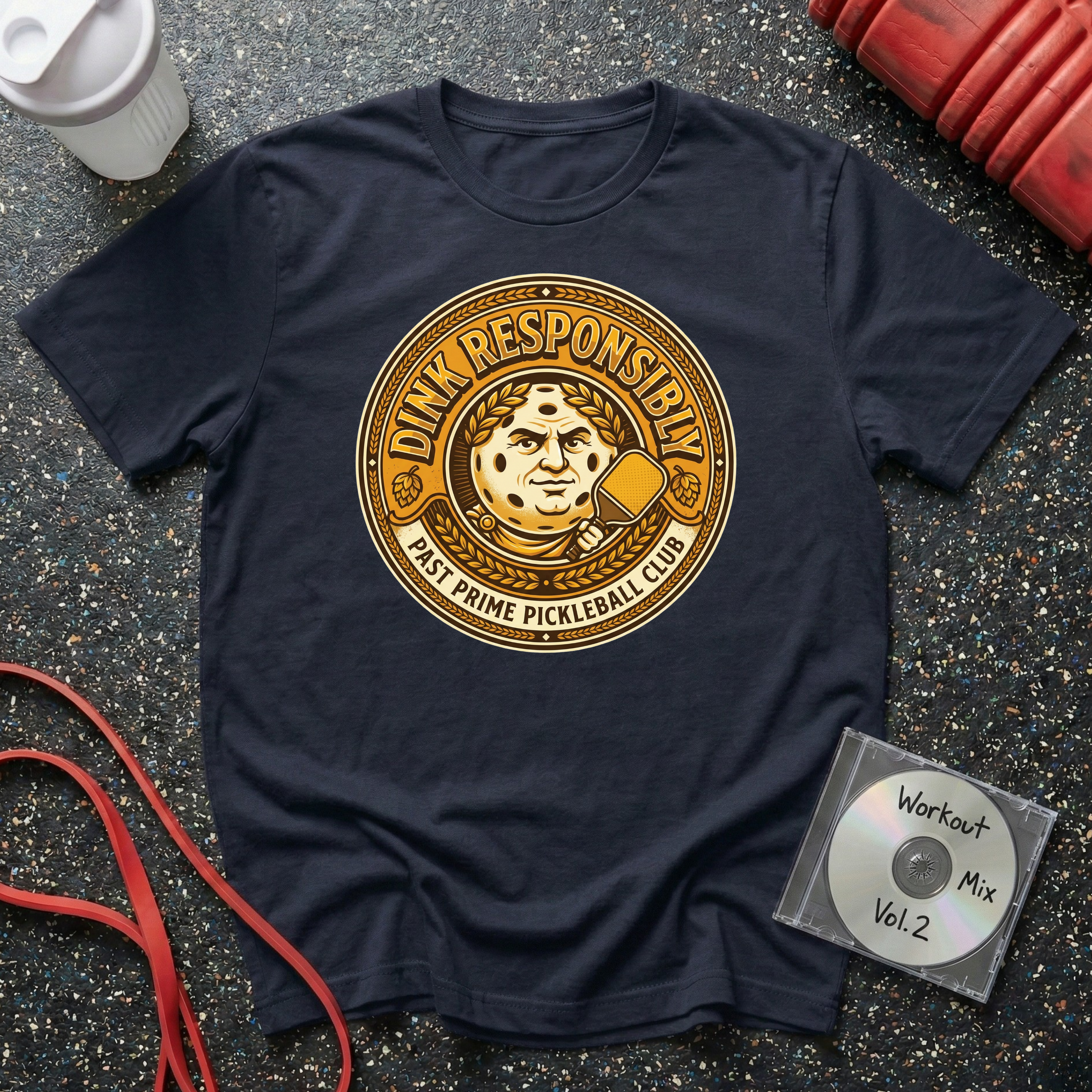 Dink Responsibly Ceaser Badge T-Shirt