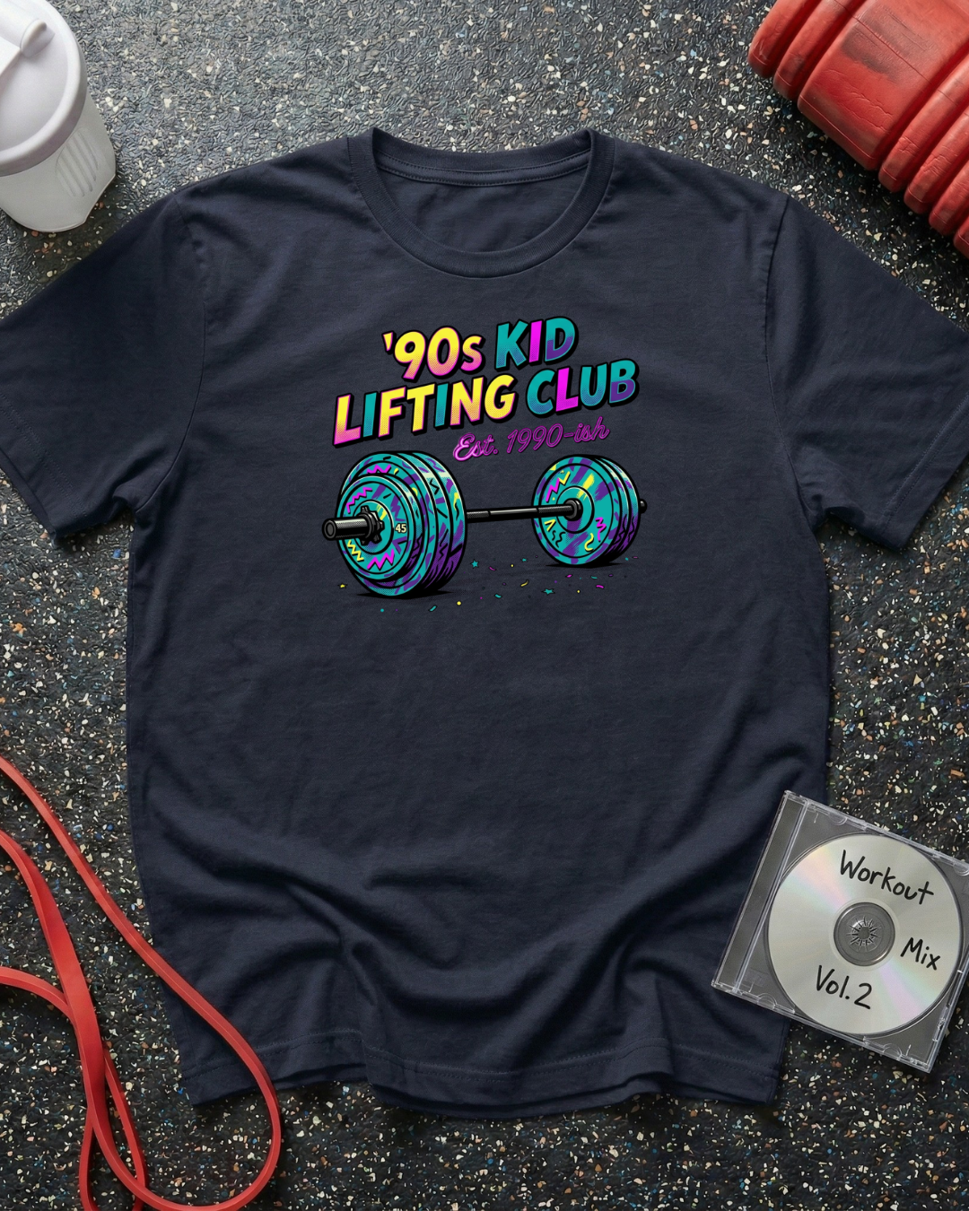 90s Kid Lifting (Barbell) T-Shirt