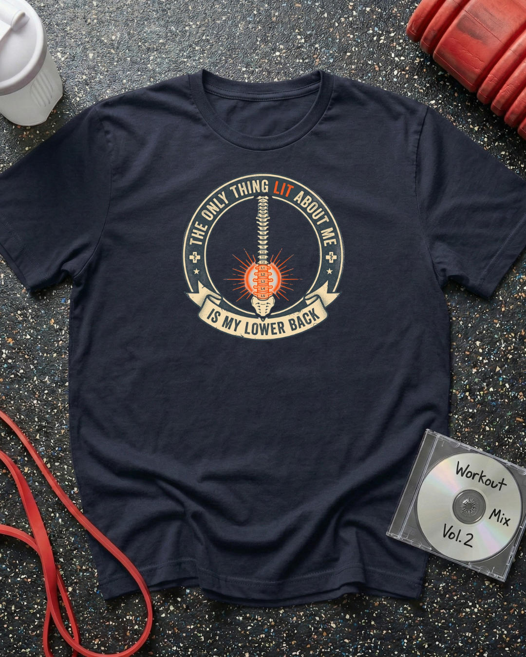 Lit Lower Back (Orange Lit) T-Shirt