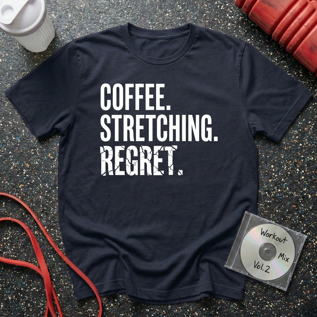 Coffee Stretching Regret T-Shirt