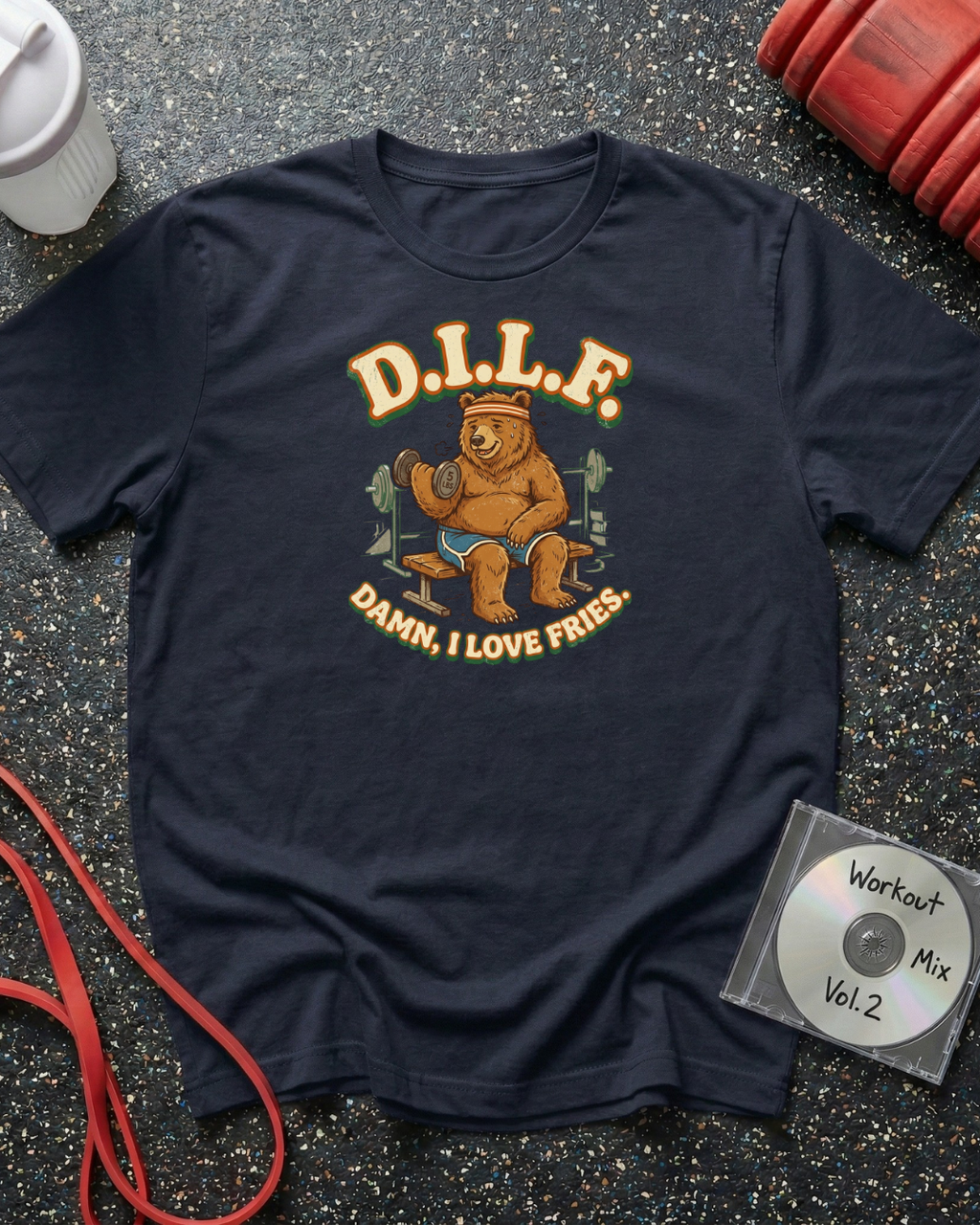 Damn I Love Fries (Bear) T-Shirt