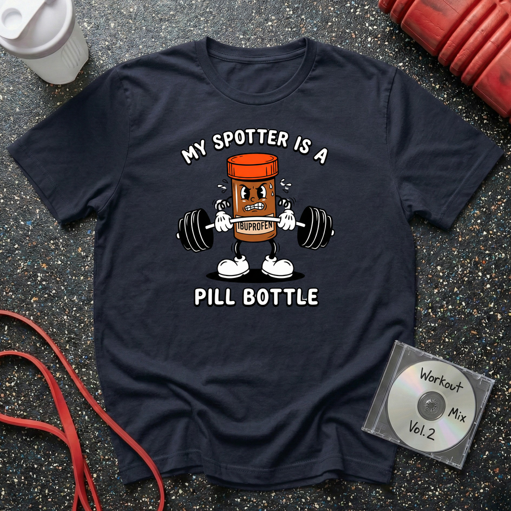 My Spotter Is A Pill Bottle T-Shirt