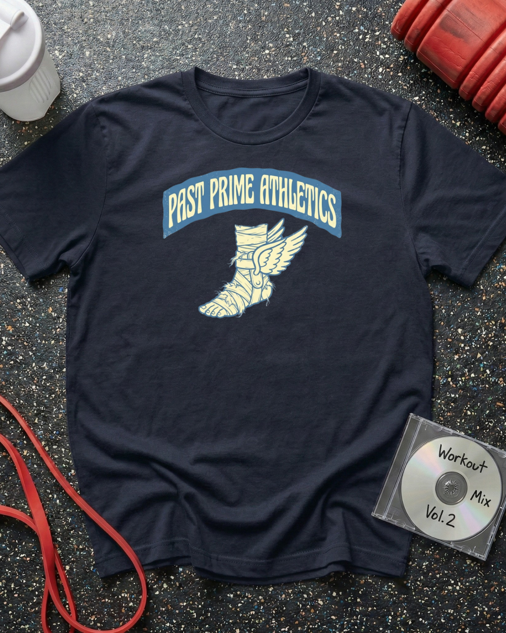 Past Prime Athletics (70s Text) T-Shirt