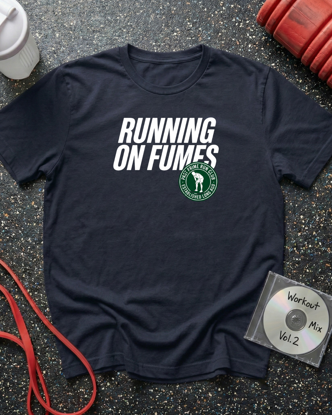 Running on Fumes Text T-Shirt