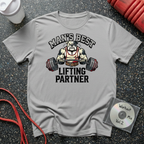 Man's Best Lifting Partner Bulldog T-Shirt