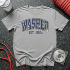 Washed Varsity Crackle Text T-Shirt