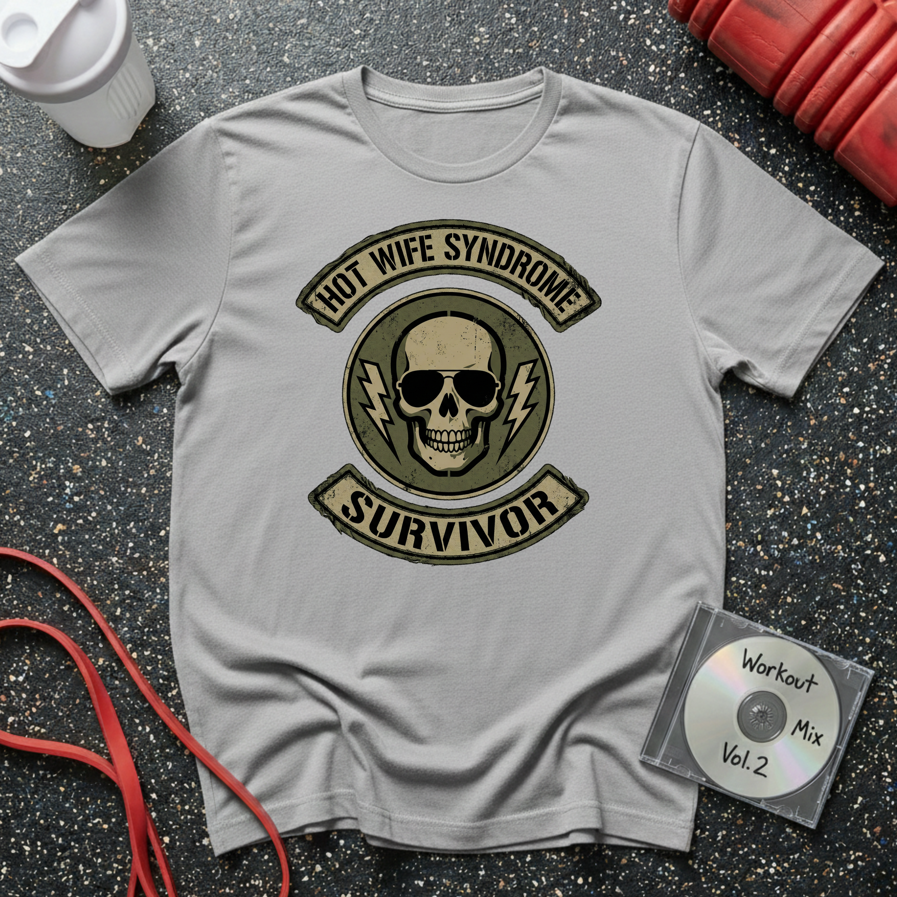 Hot Wife Syndrome Survivor Skull T-Shirt