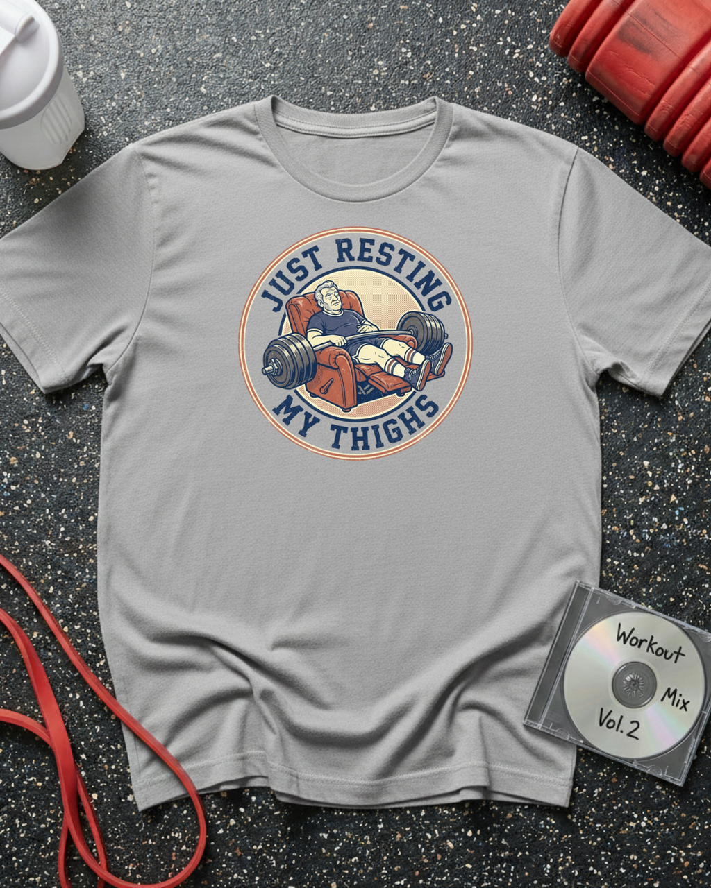 Resting My Thighs (Barbell) T-Shirt