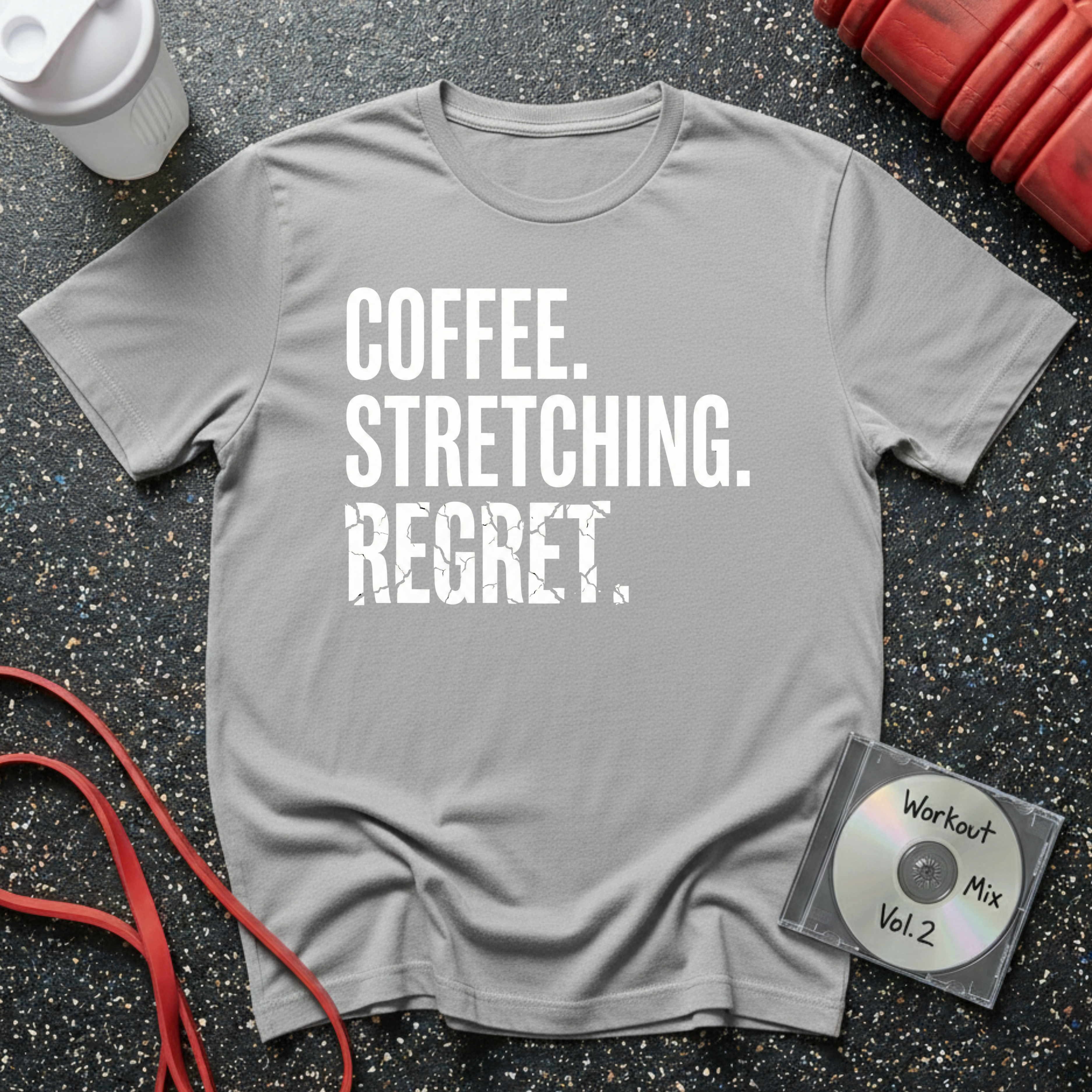 Coffee Stretching Regret T-Shirt