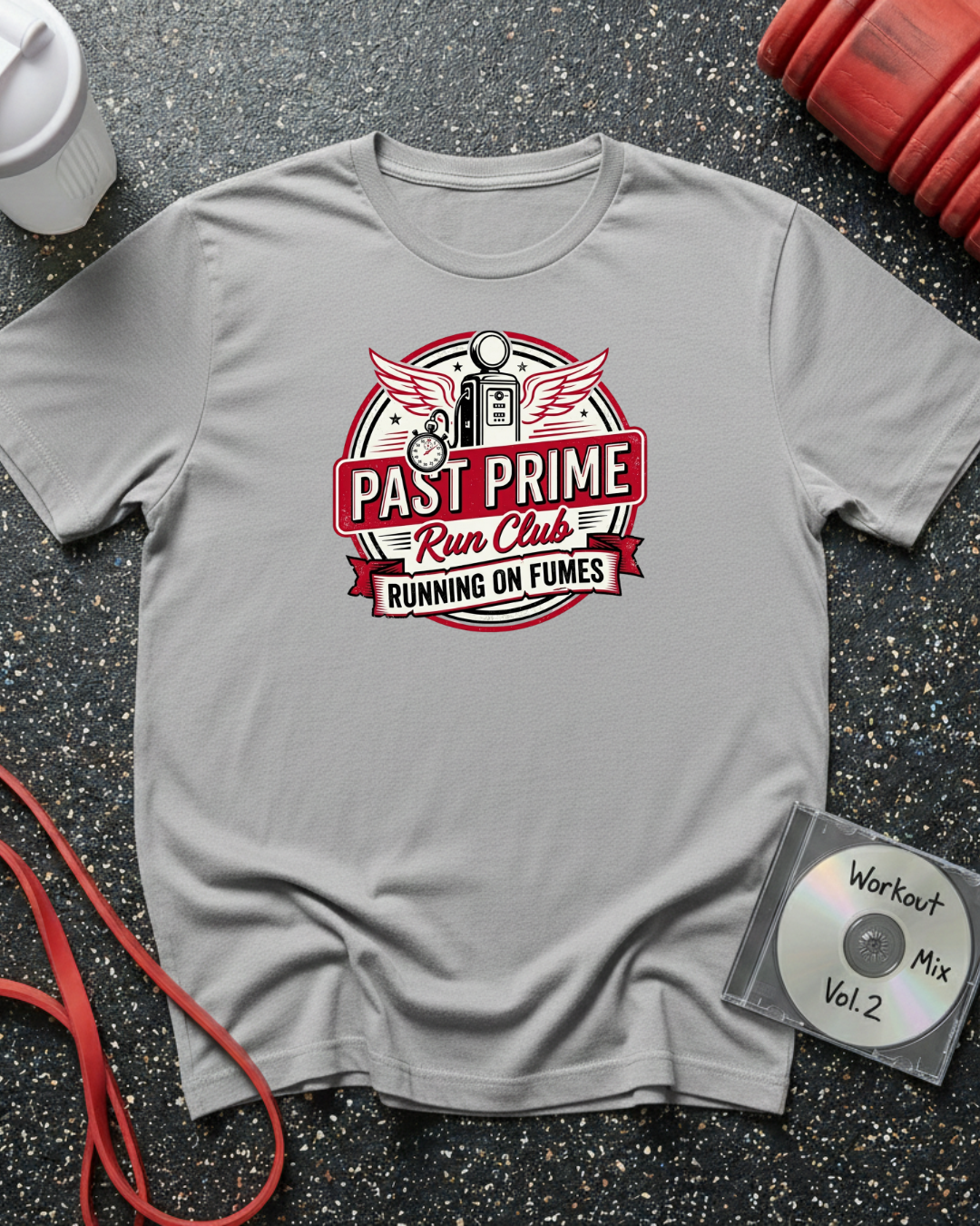 Run Club Gas Pump Badge T-Shirt