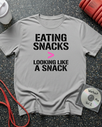 Eating Snacks (Pink >) T-Shirt