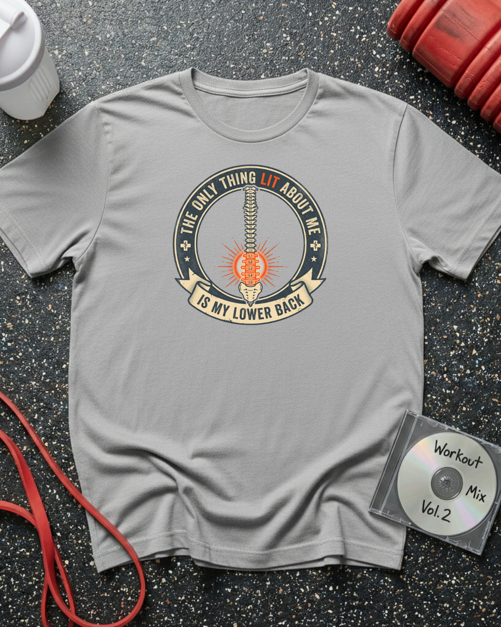 Lit Lower Back (Orange Lit) T-Shirt