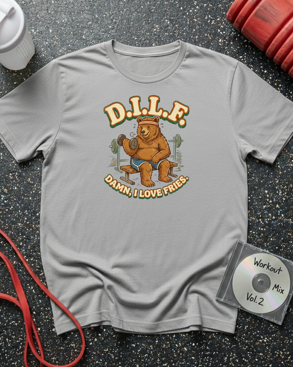 Damn I Love Fries (Bear) T-Shirt