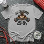 Man's Best Lifting Partner German Shepard T-Shirt