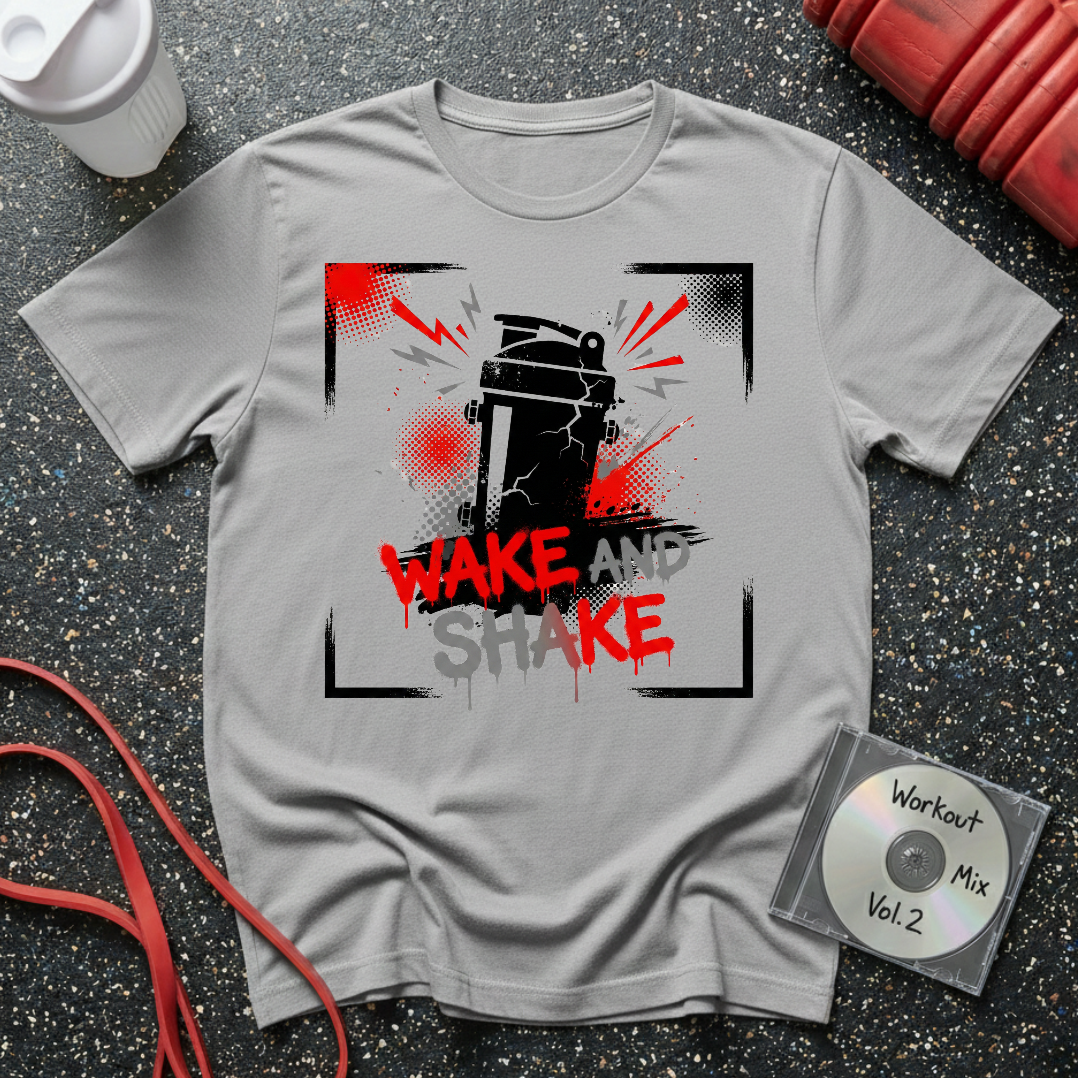 Wake and Shake Graffiti T-Shirt