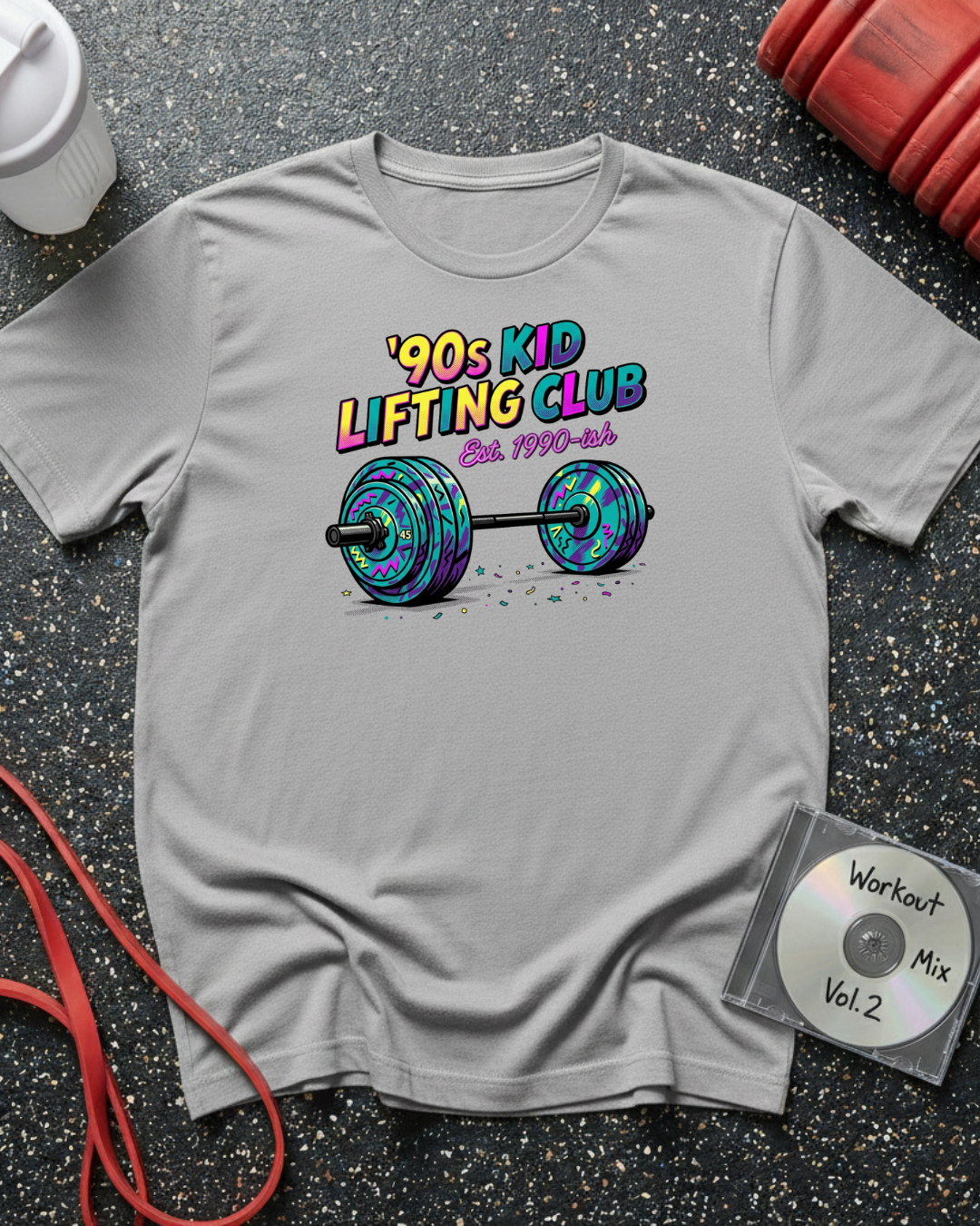 90s Kid Lifting (Barbell) T-Shirt