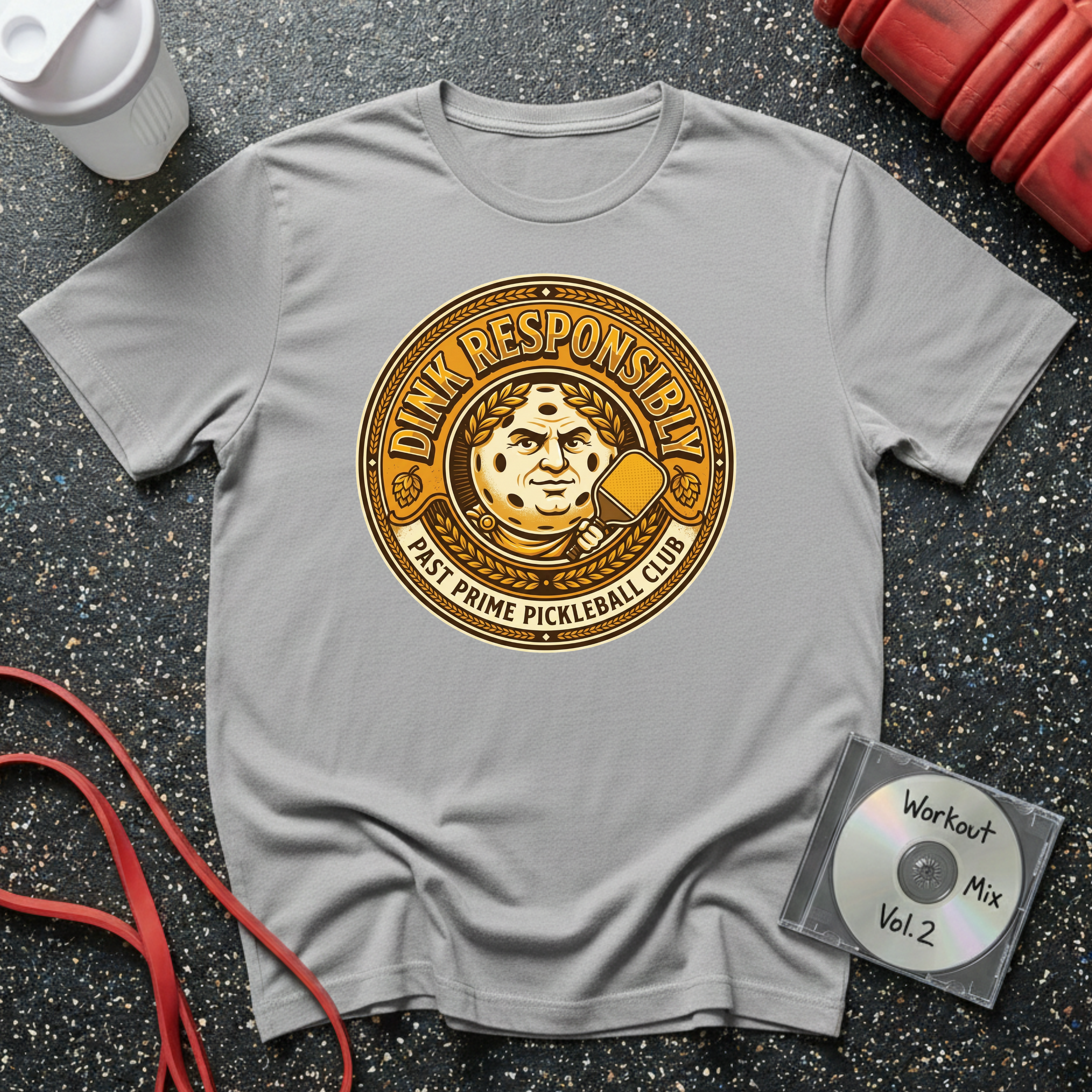 Dink Responsibly Ceaser Badge T-Shirt