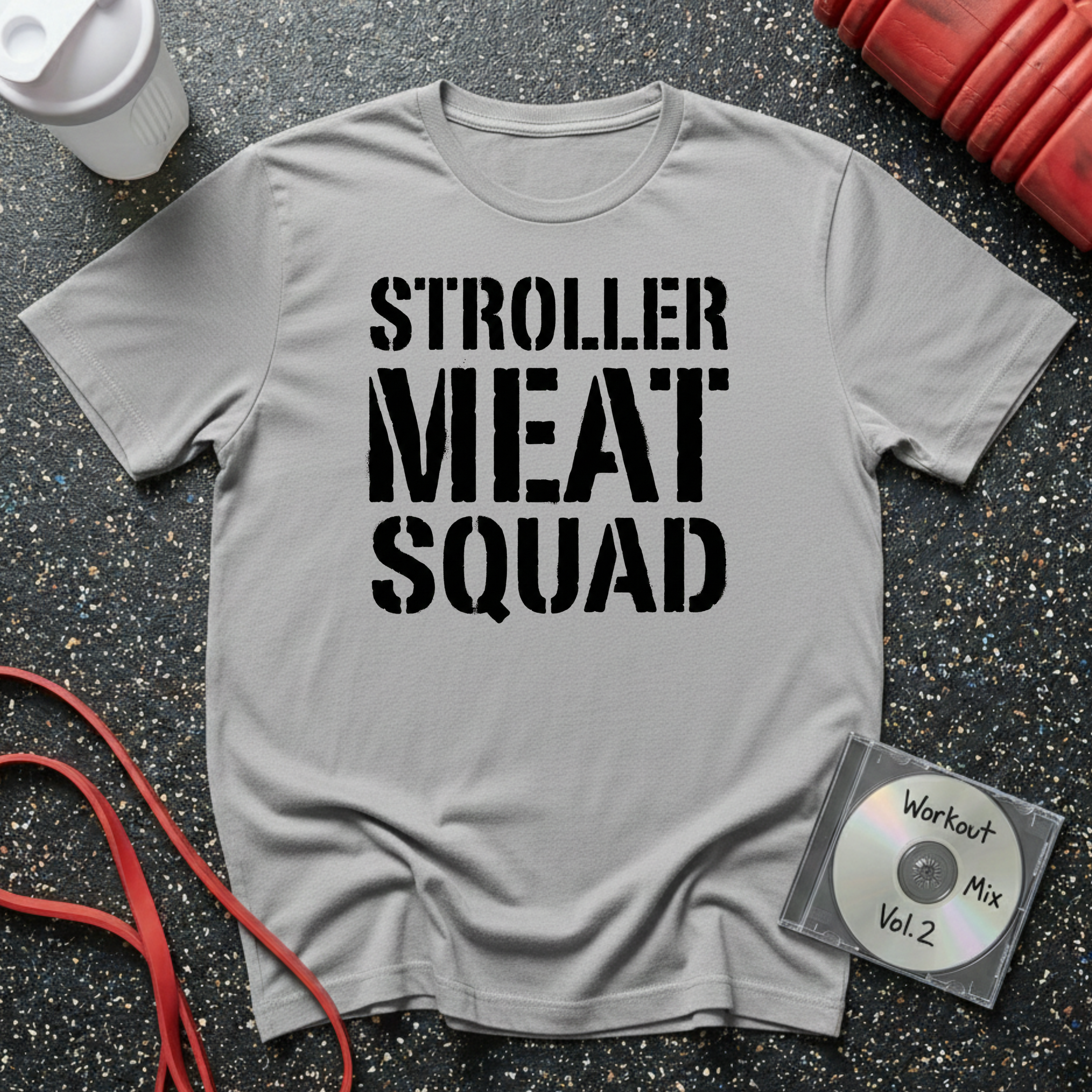 Stroller Meat Squad Text T-Shirt