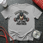 Man's Best Lifting Partner Black Lab T-Shirt