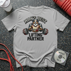 Man's Best Lifting Partner Australian Shepard T-Shirt