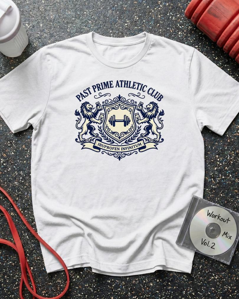 Past Prime Athletic Club Lion Crest T-Shirt