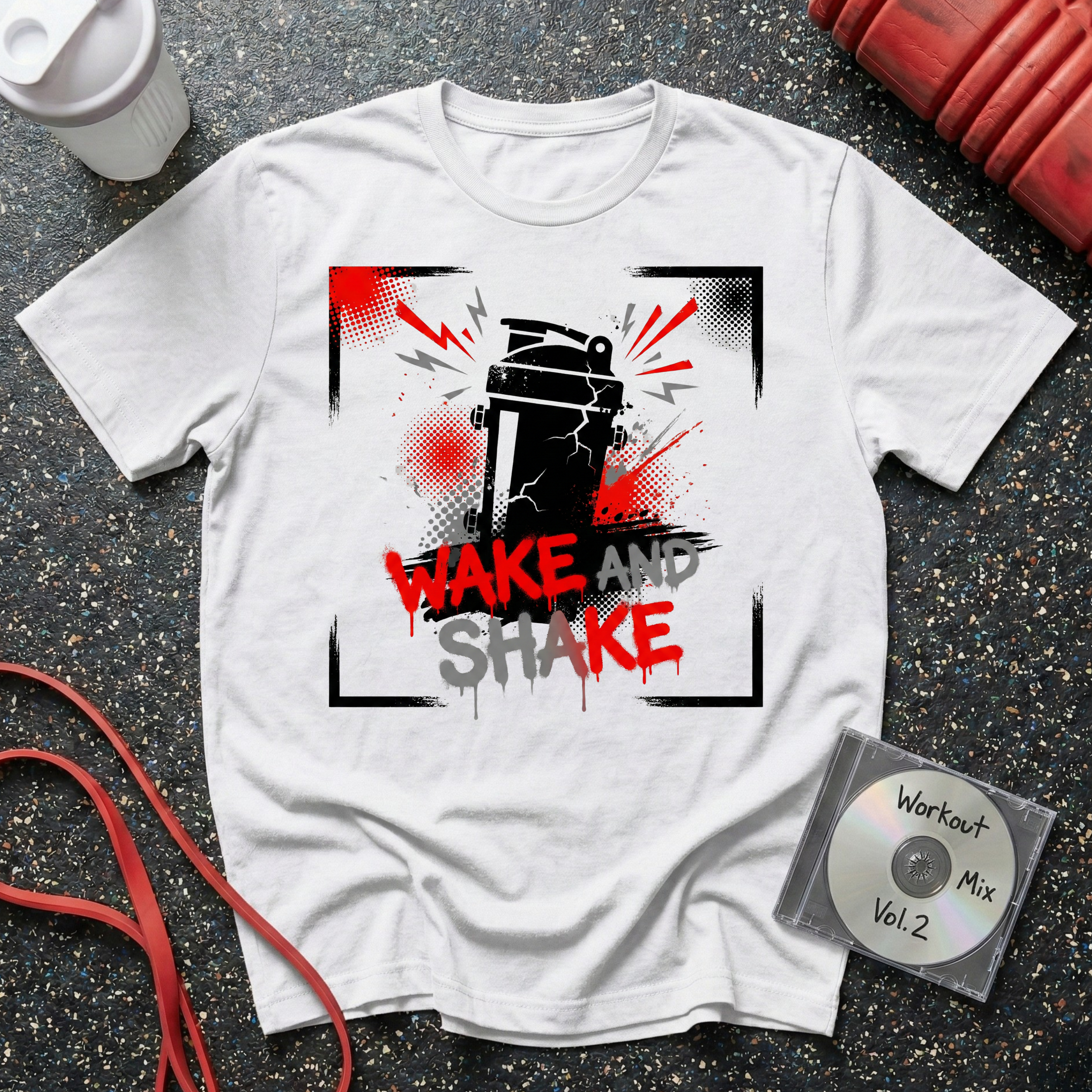 Wake and Shake Graffiti T-Shirt