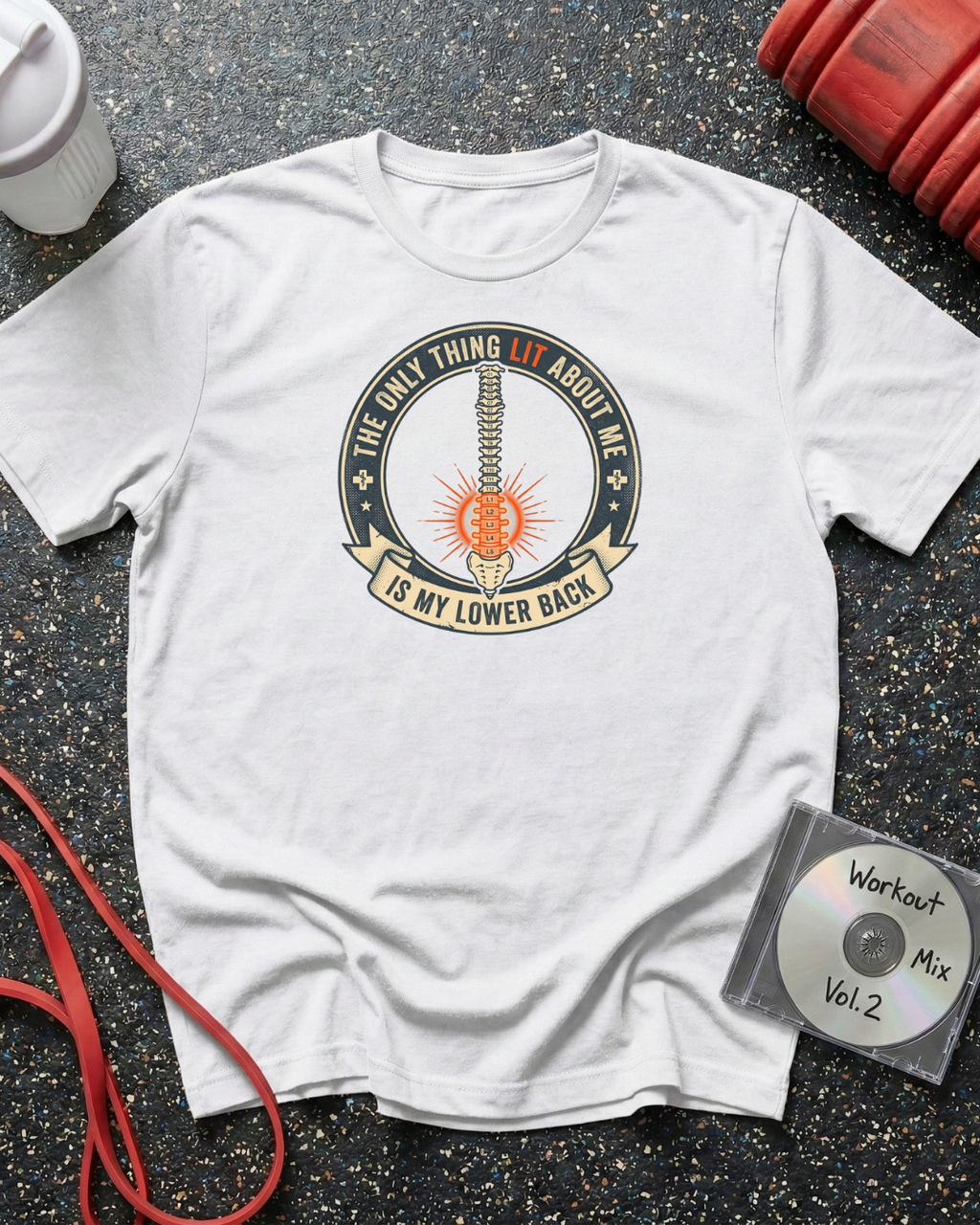 Lit Lower Back (Orange Lit) T-Shirt