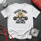 Man's Best Lifting Partner Golden T-Shirt