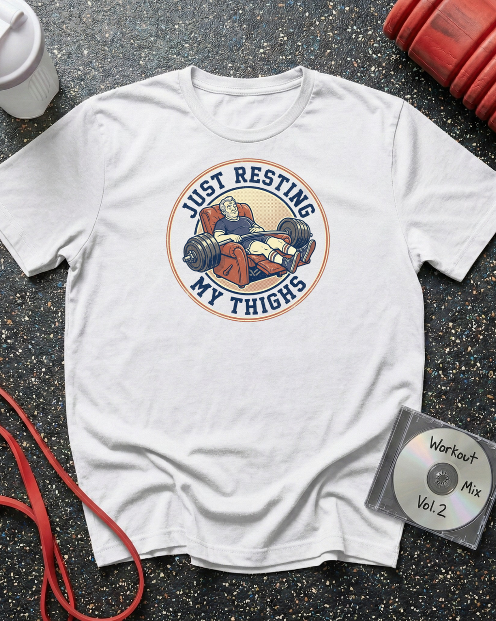 Resting My Thighs (Barbell) T-Shirt