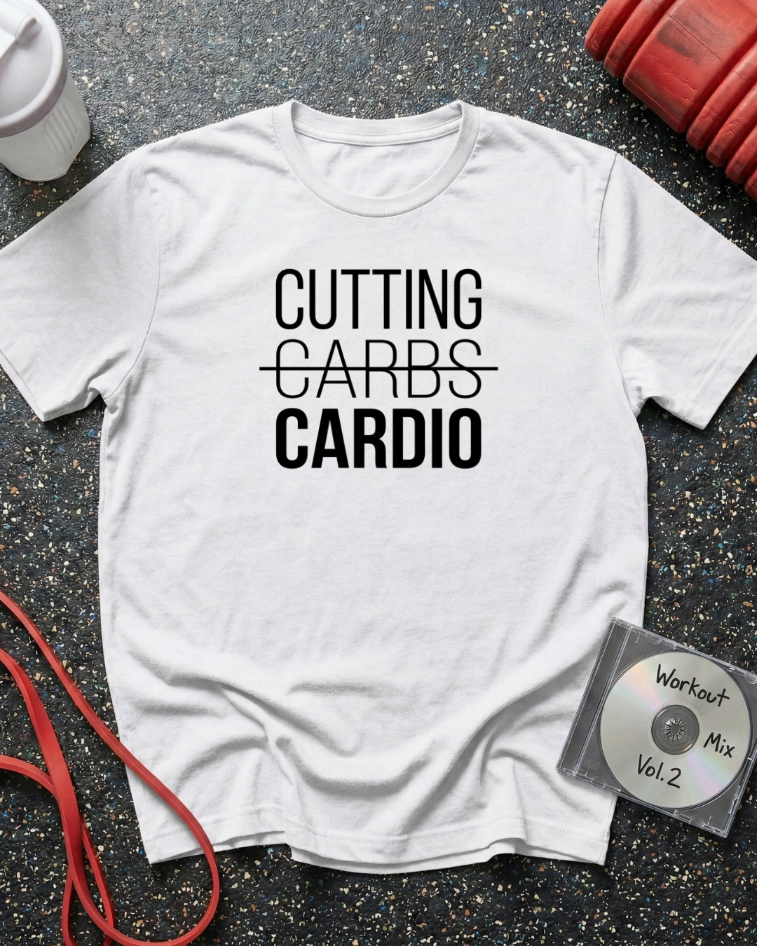 Cutting Cardio (All Uppercase Text) T-Shirt