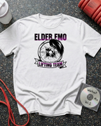 Elder Emo Lifting Team Weight Plate T-Shirt