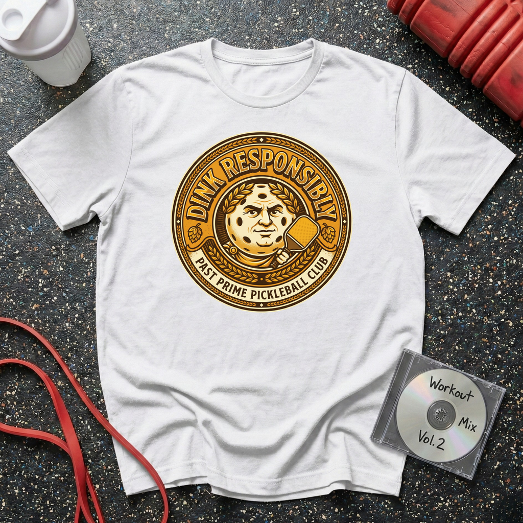 Dink Responsibly Ceaser Badge T-Shirt