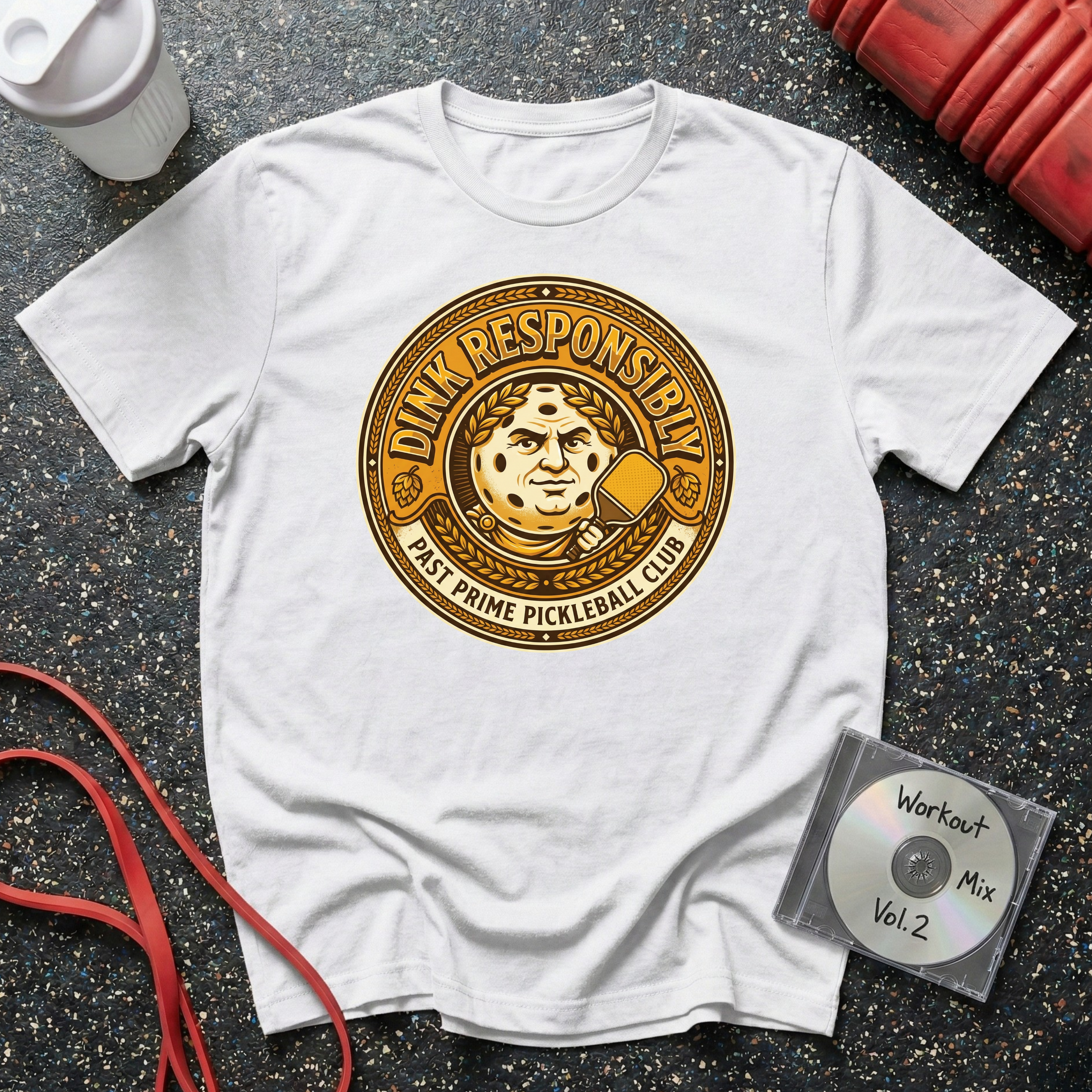 Dink Responsibly Ceaser Badge T-Shirt