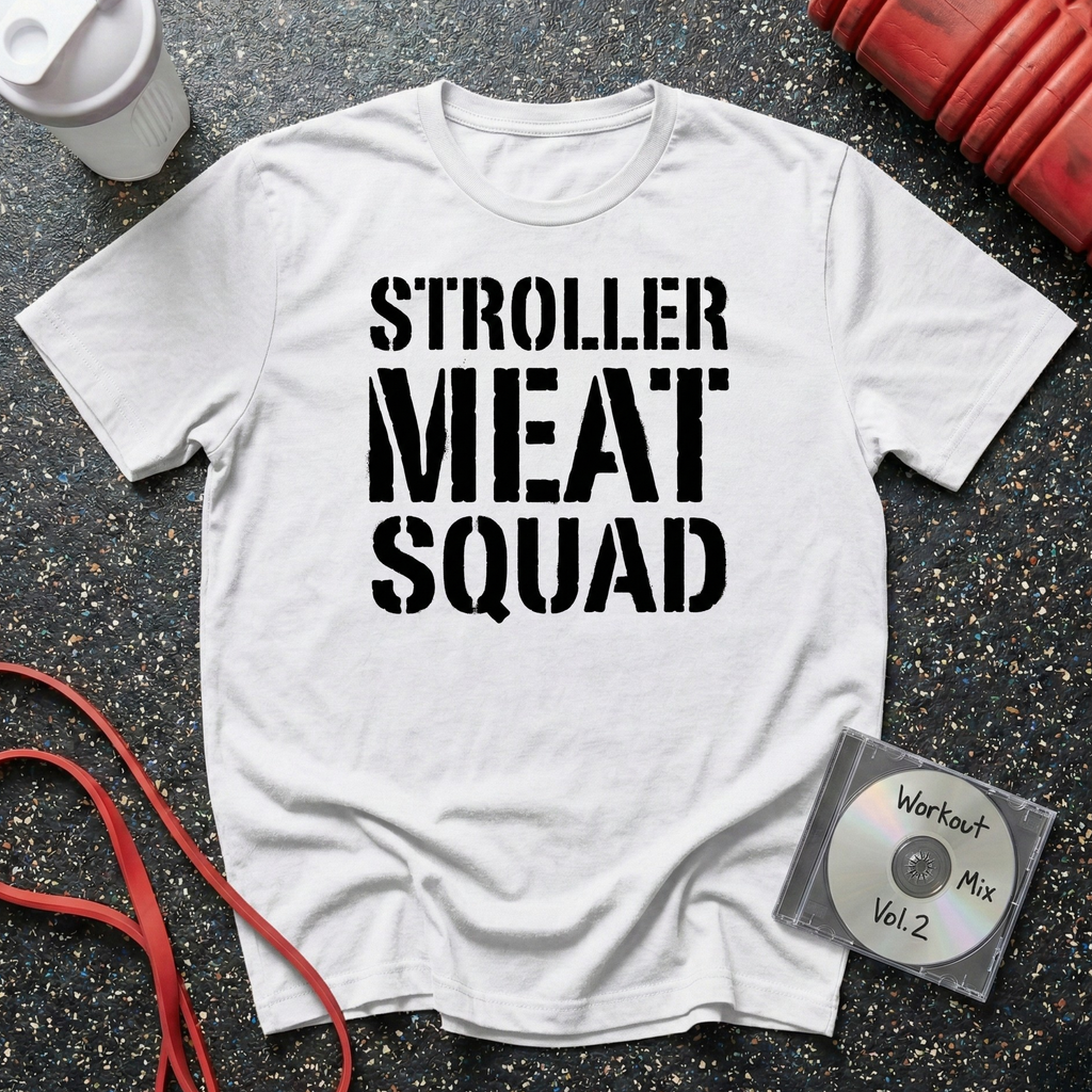Stroller Meat Squad Text T-Shirt