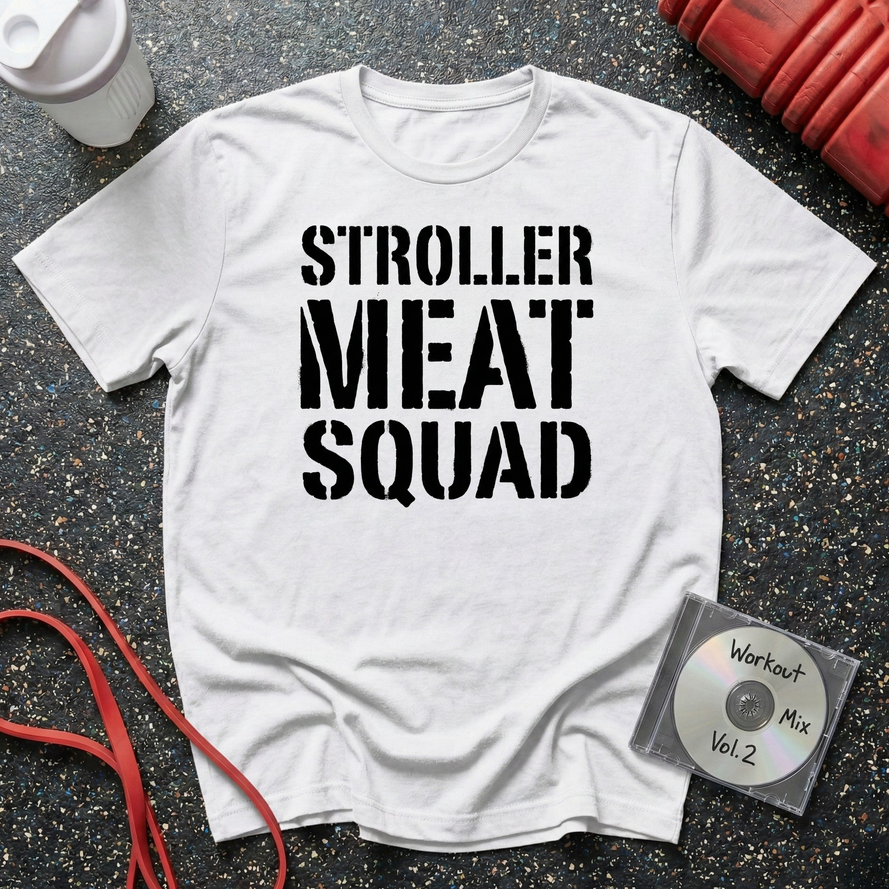 Stroller Meat Squad Text T-Shirt