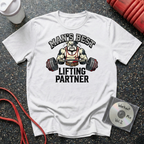 Man's Best Lifting Partner Bulldog T-Shirt