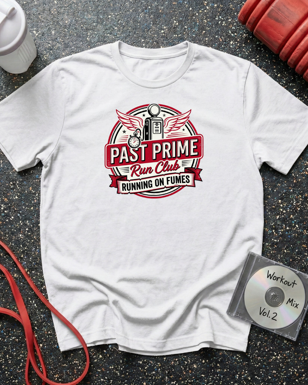 Run Club Gas Pump Badge T-Shirt