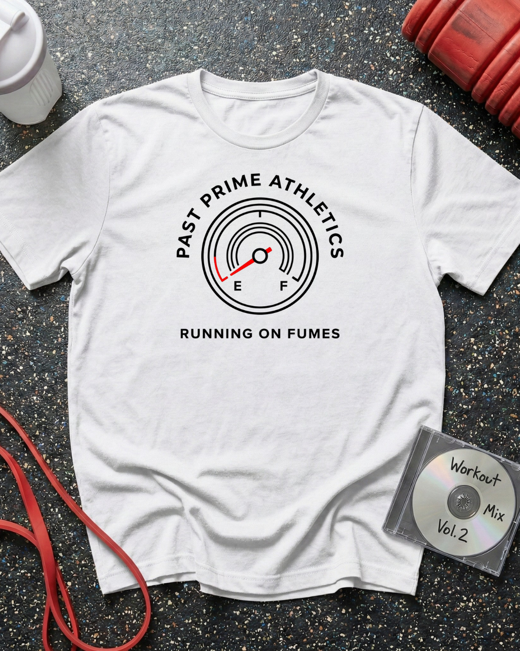 Running on Fumes Circle Gauge T-Shirt