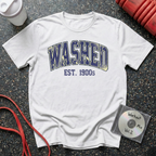Washed Varsity Crackle Text T-Shirt