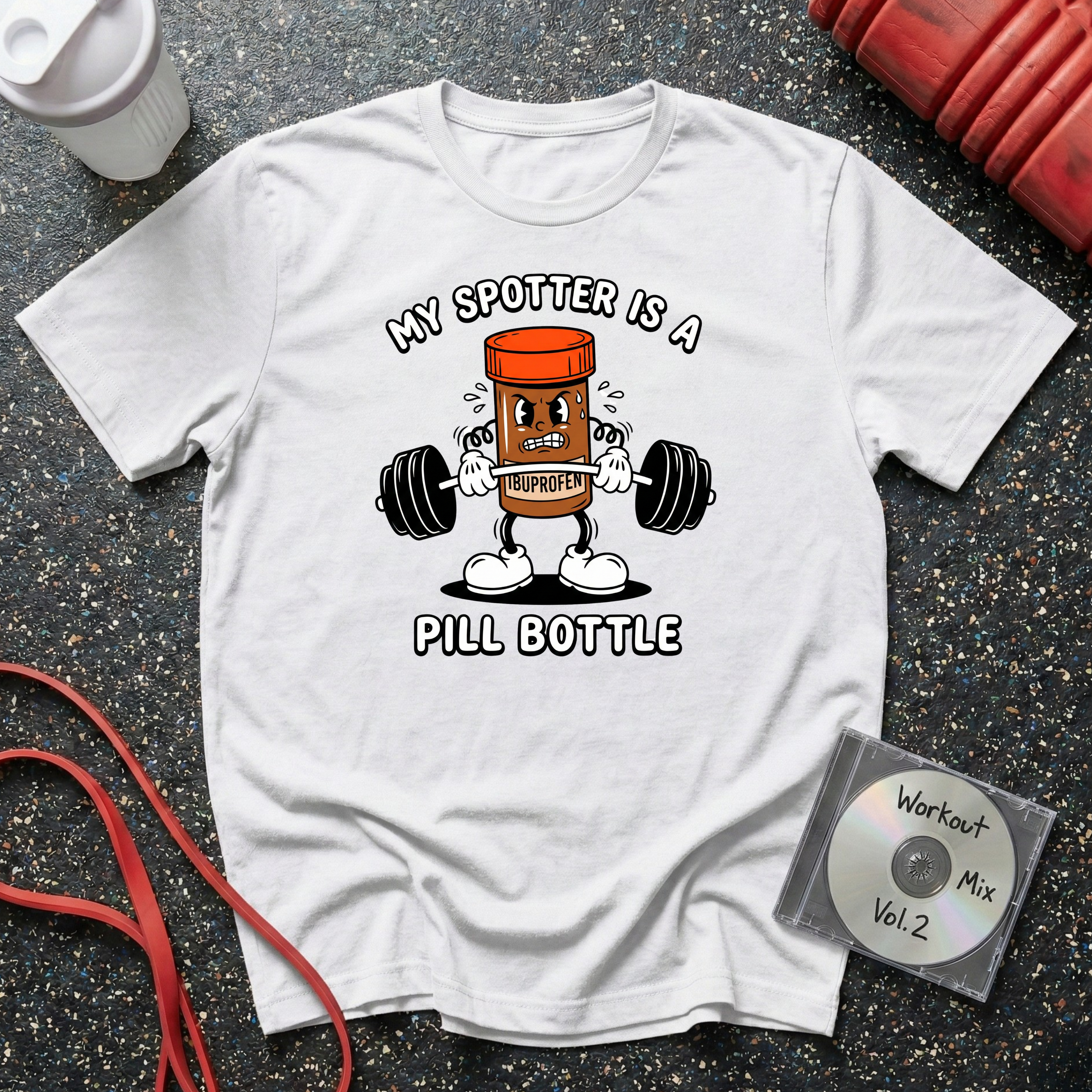 My Spotter Is A Pill Bottle T-Shirt