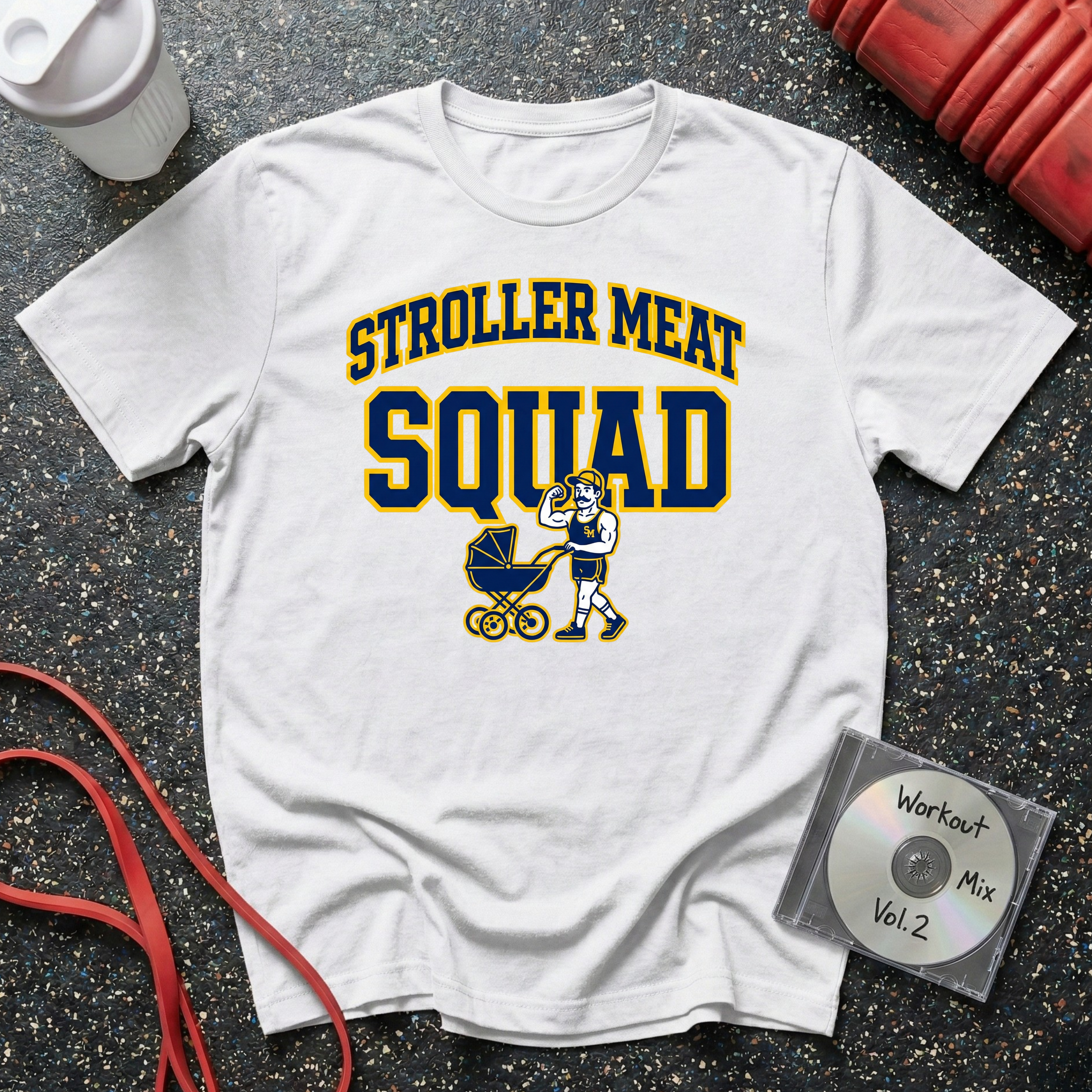 Stroller Meat Squad Vintage with Graphic T-Shirt