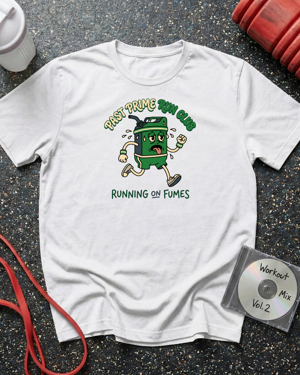 Running on Fumes Cartoon T-Shirt